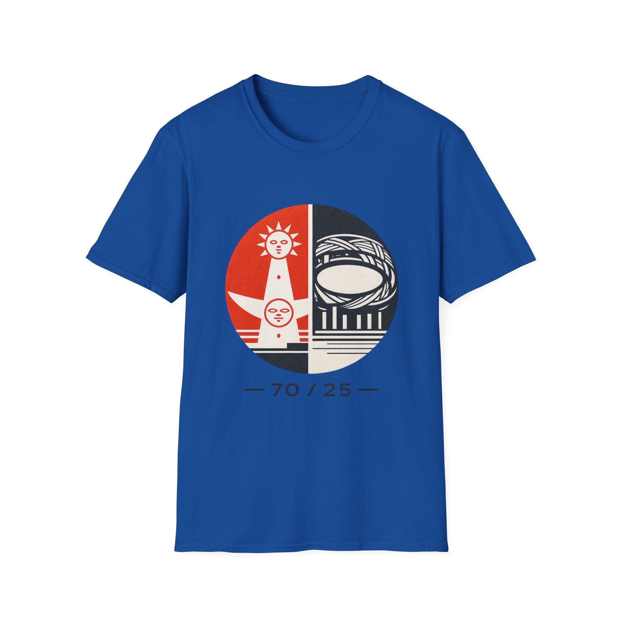 70/25 Osaka Anniversary Graphic T-Shirt — Retro Sun & Arena Design