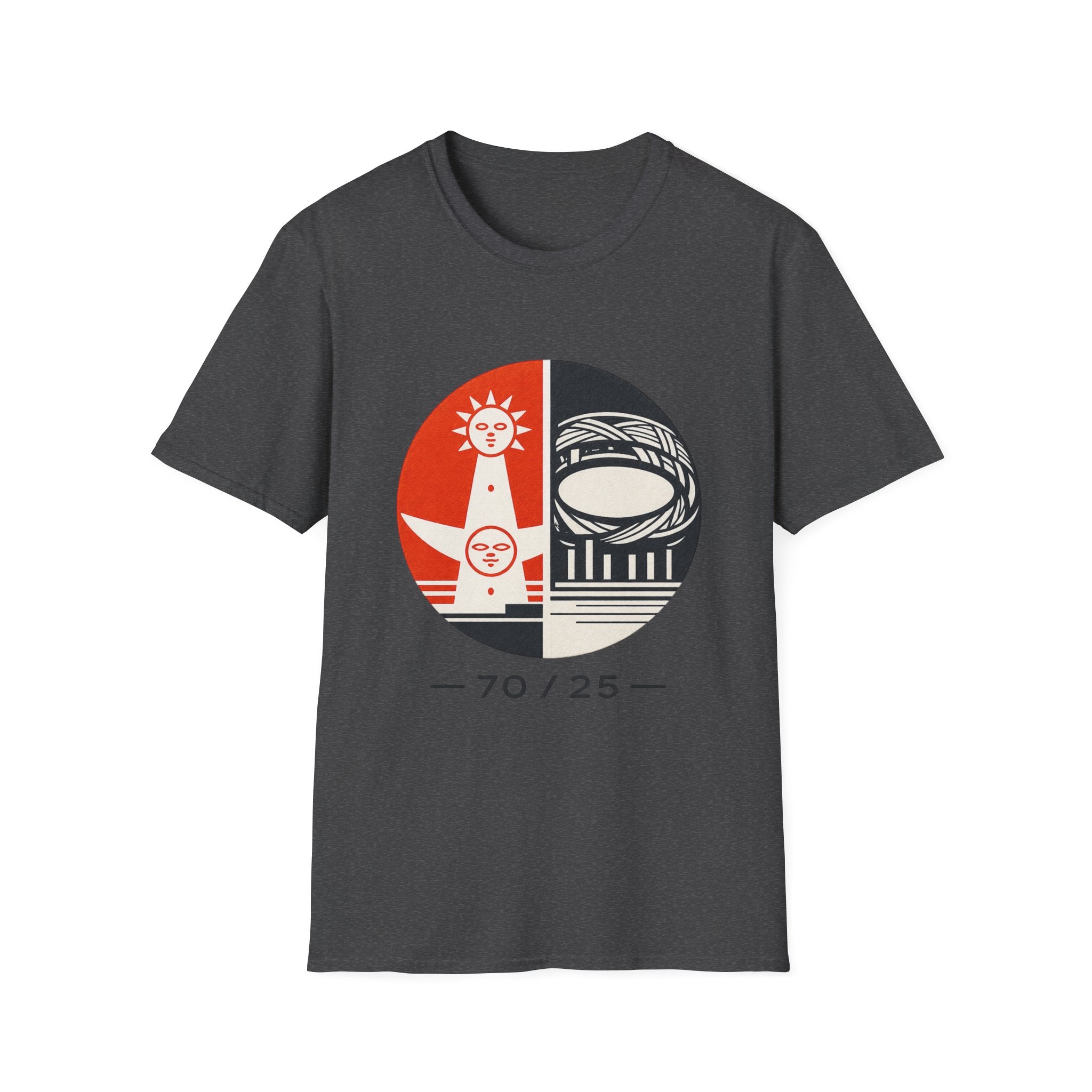 70/25 Osaka Anniversary Graphic T-Shirt — Retro Sun & Arena Design